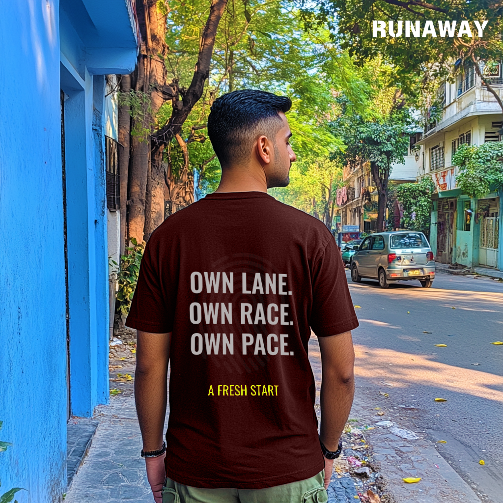 Runaway - Oversized T-shirt (Burgundy)